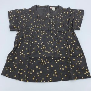 NWT Crewcuts Gold Star Top Girls Size 5